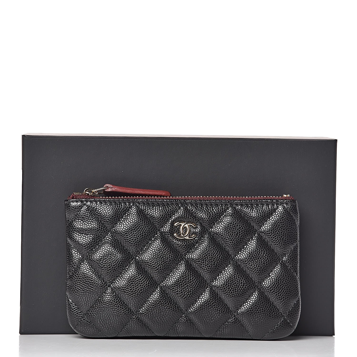 Chanel Caviar Quilted Small Cosmetic Case Black 8 of 8