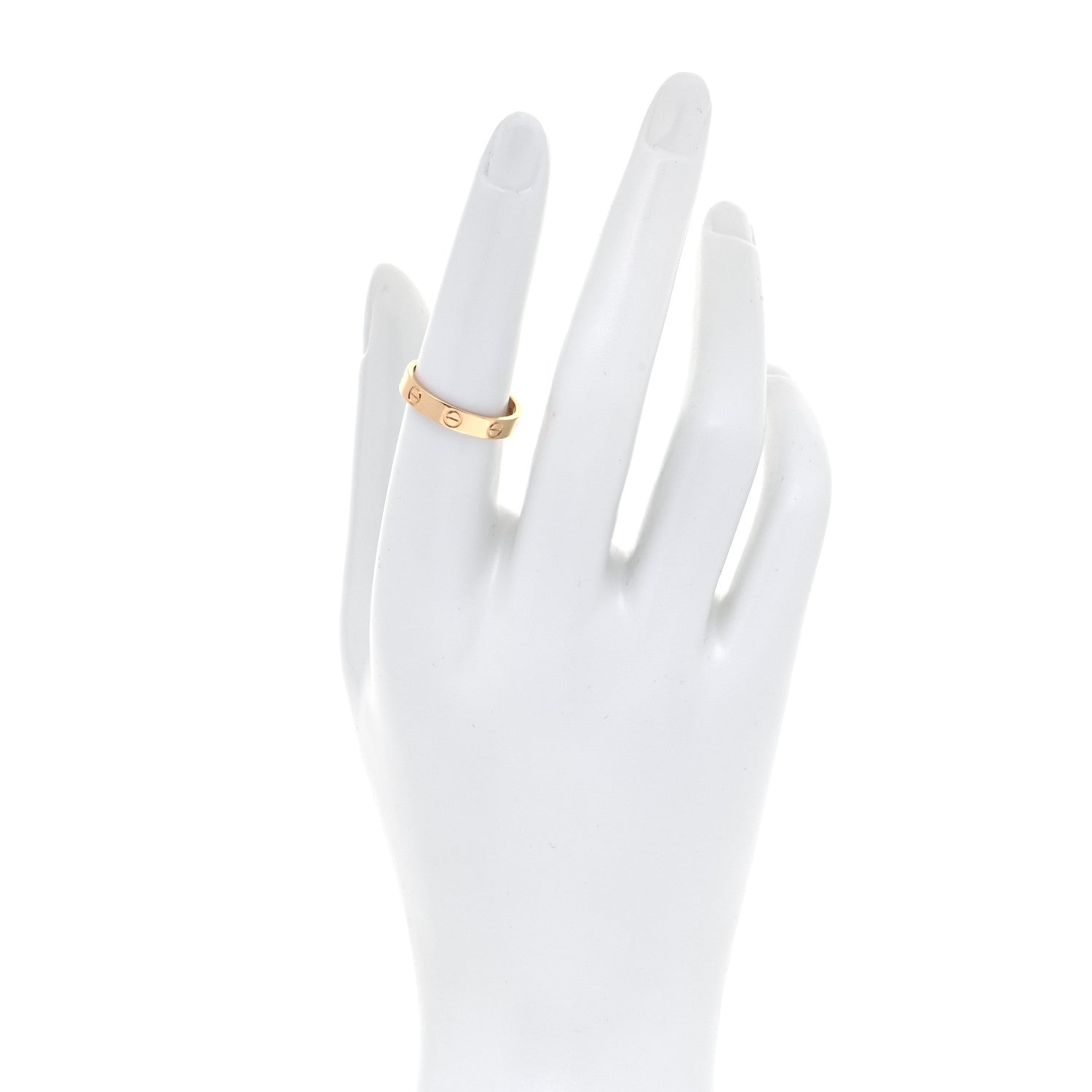 Cartier 18K Yellow Gold 3.5mm LOVE Wedding Band Ring 54 6.75 2 of 5