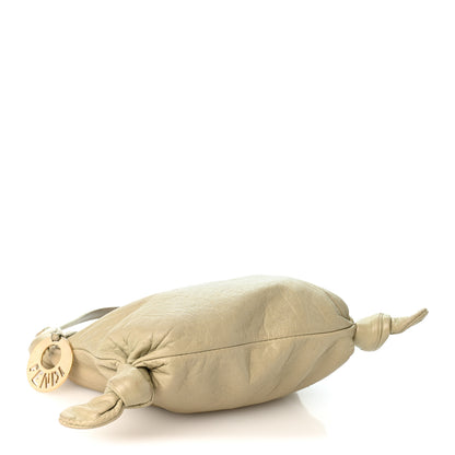 Fendi Calfskin Mini Hobo Bag Beige 4 of 12