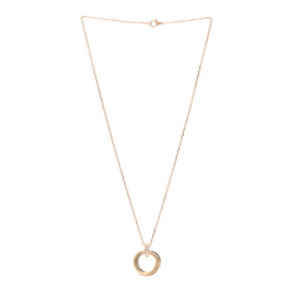 Cartier 18K Pink Gold Diamond Trinity Pendant Necklace 3 of 5