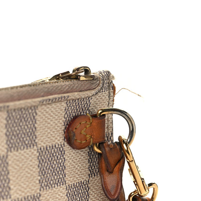 Louis Vuitton Damier Azur Neverfull MM GM Pochette Rose Ballerine 9 of 9
