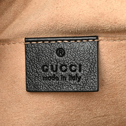 Gucci Monogram Matelasse Diagonal Small GG Marmont Chain Shoulder Bag Beige Black 6 of 12