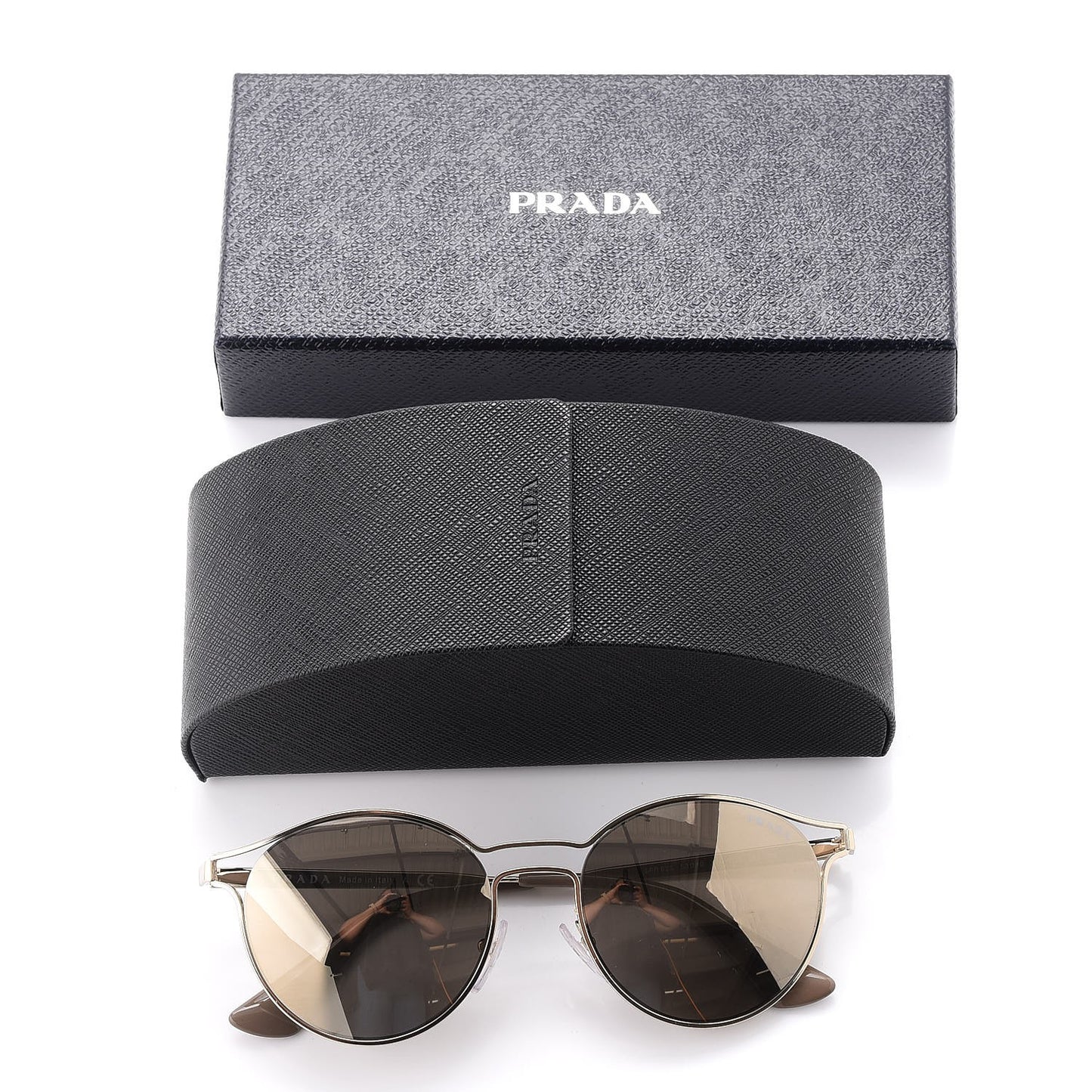 Mirrored Cinema Sunglasses SPR 62S Gold