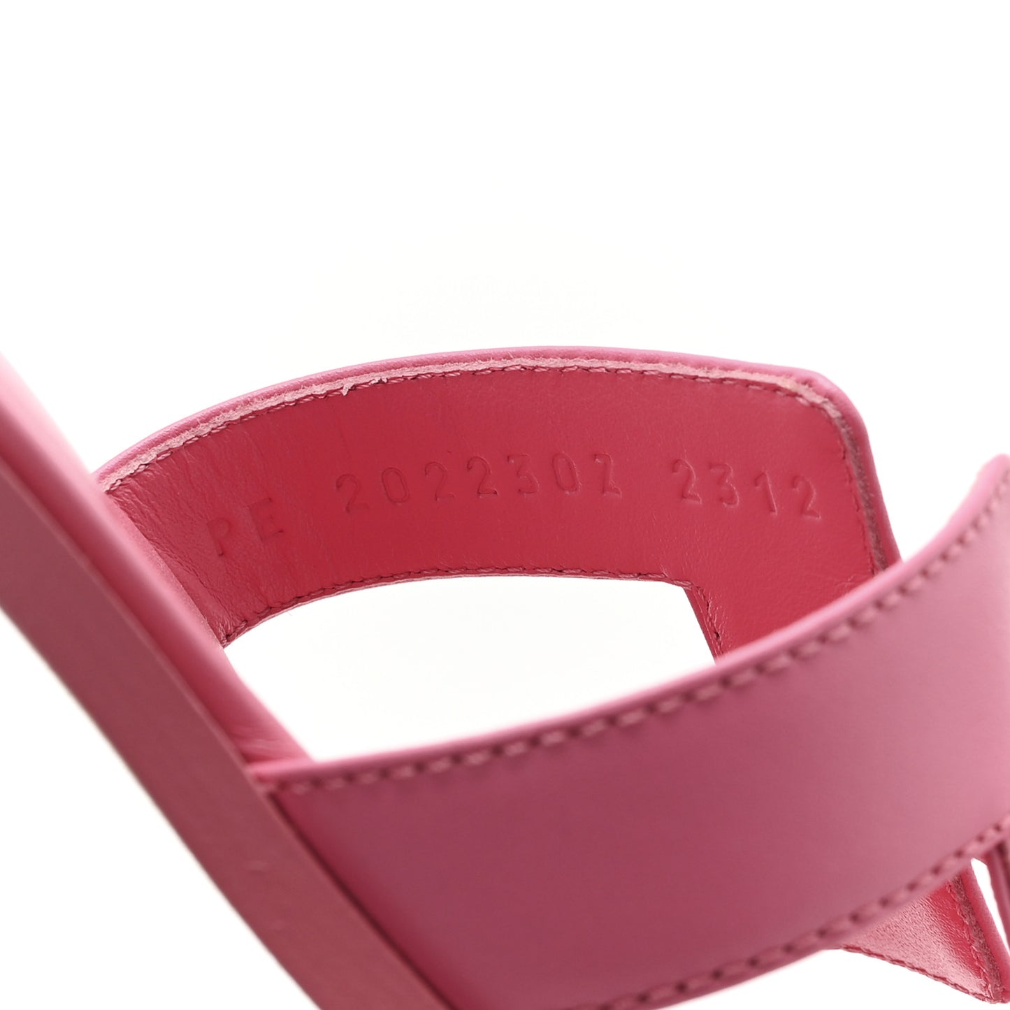 Box Calfskin Oran Sandals 36.5 Rose Pétale