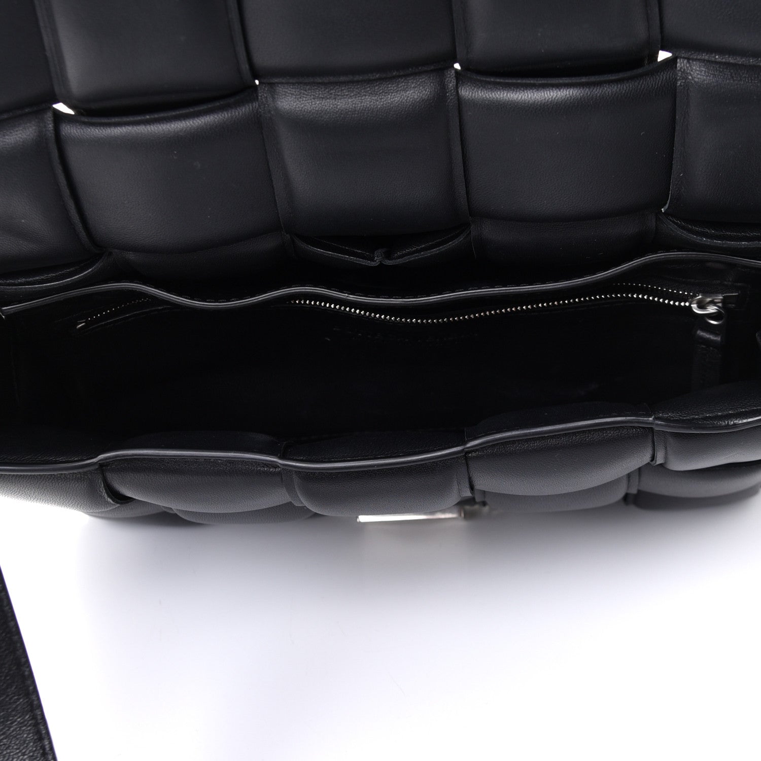 Bottega Veneta Nappa Maxi Intreccio Padded Cassette Crossbody Bag Black 4 of 4