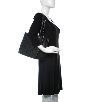 Chanel Caviar Quilted Grand Shopping Tote GST Black 2 of 12