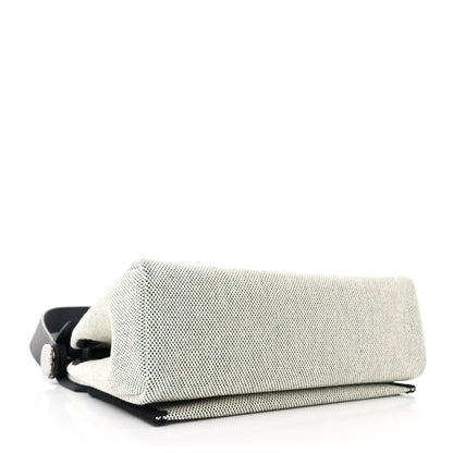 Hermes Military Toile Vache Hunter Herbag Zip Retourne 20 Ecru Vert Moyen Black 4 of 11