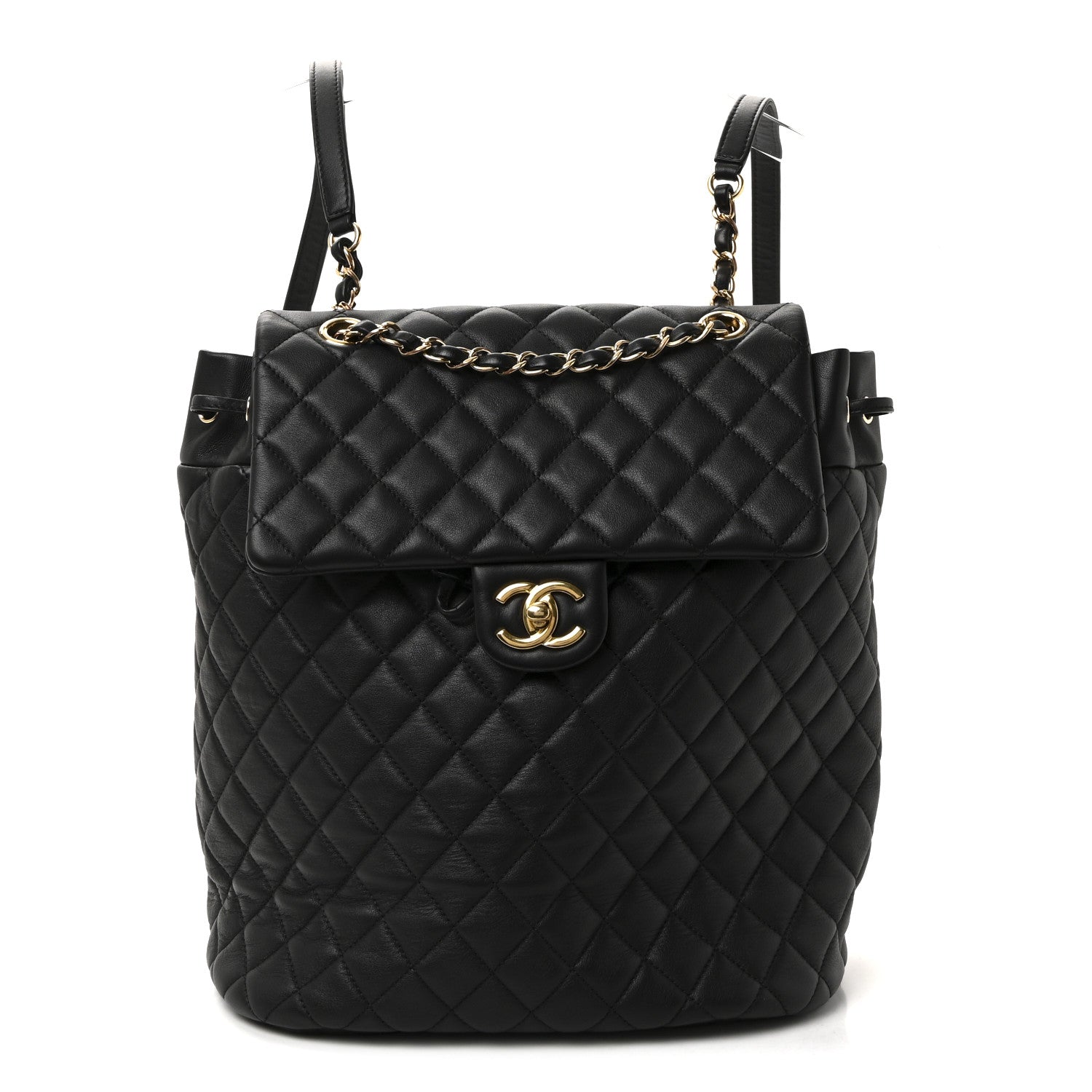 Chanel Lambskin Quilted Large Urban Spirit Backpack Black 1 of 10