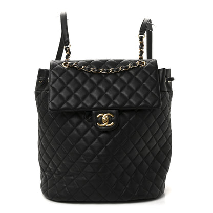 Chanel Lambskin Quilted Large Urban Spirit Backpack Black 1 of 10