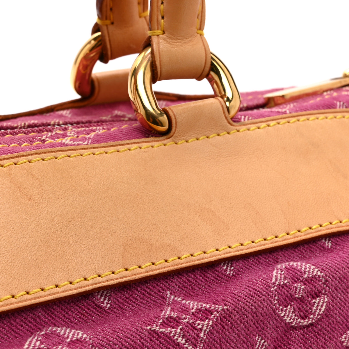 Monogram Denim Neo Speedy Fuchsia