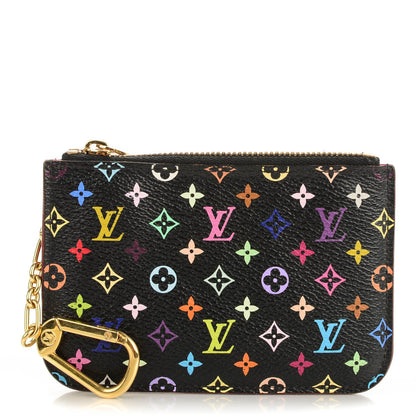 Louis Vuitton Monogram Multicolor Key Pouch Black Grenade 1 of 7