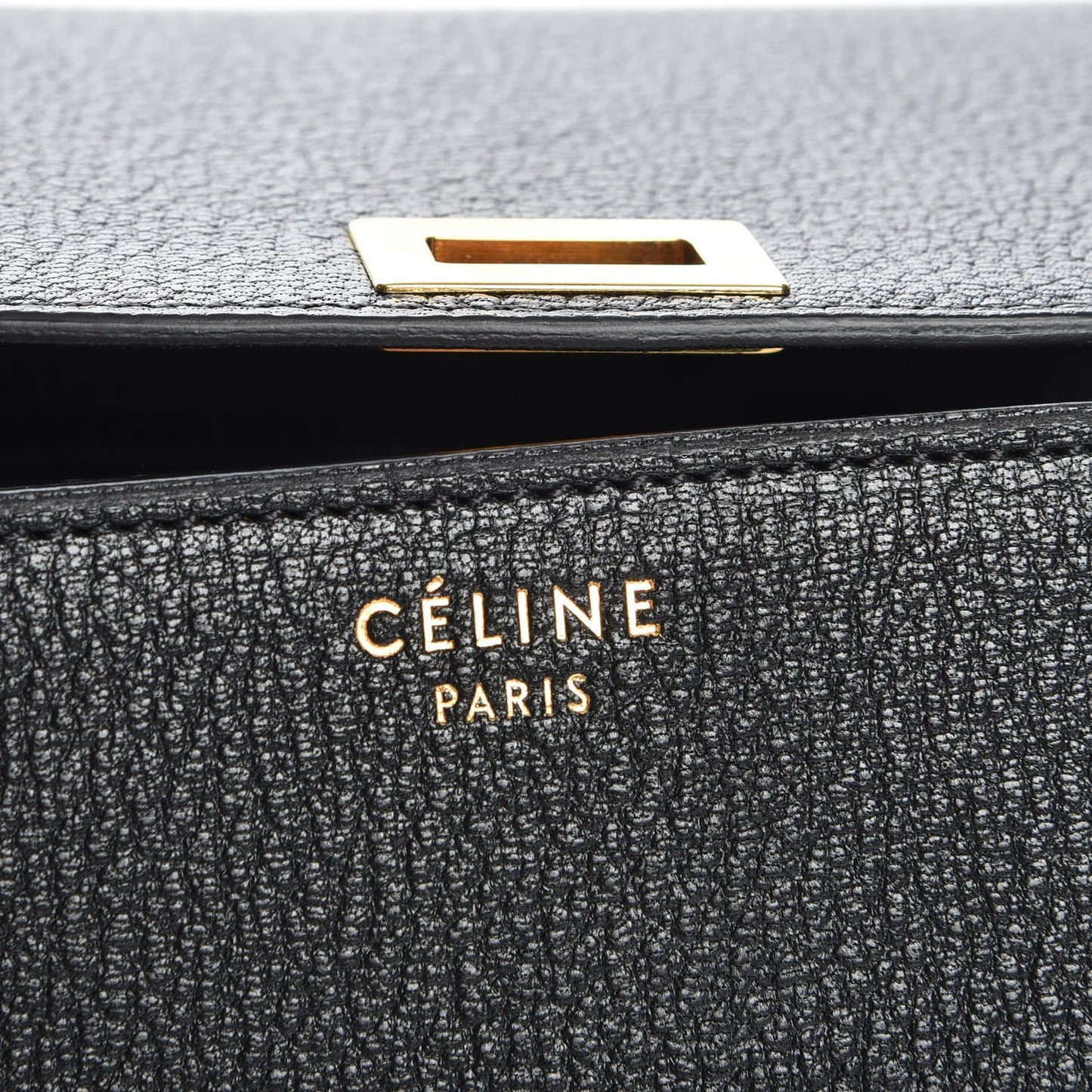 Goatskin Medium Classic Box Flap Bag Black