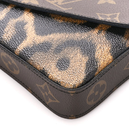 Louis Vuitton Monogram Animal Print Pochette Felicie Chain Wallet 14 of 15
