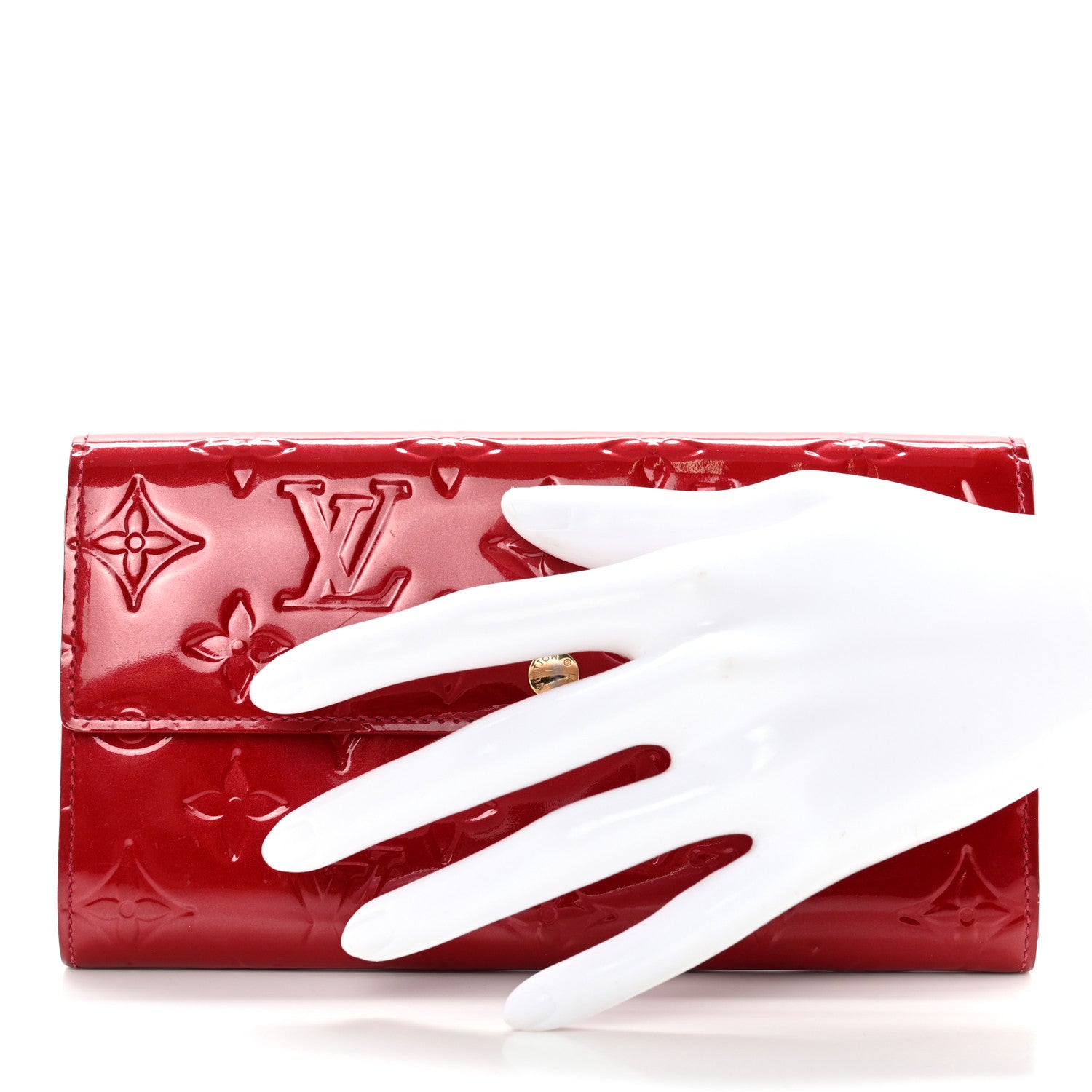 Louis Vuitton Vernis Sarah Wallet Pomme D'Amour 2 of 16
