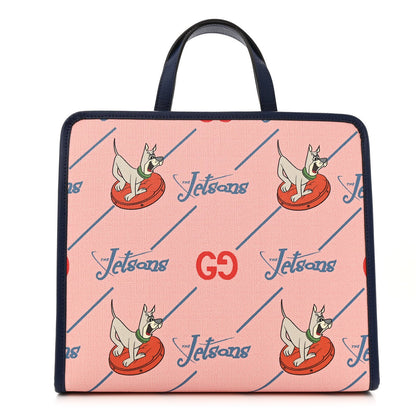 Gucci Coated Canvas Interlocking G The Jetsons Childrens Tote Pink Multicolor 1 of 11