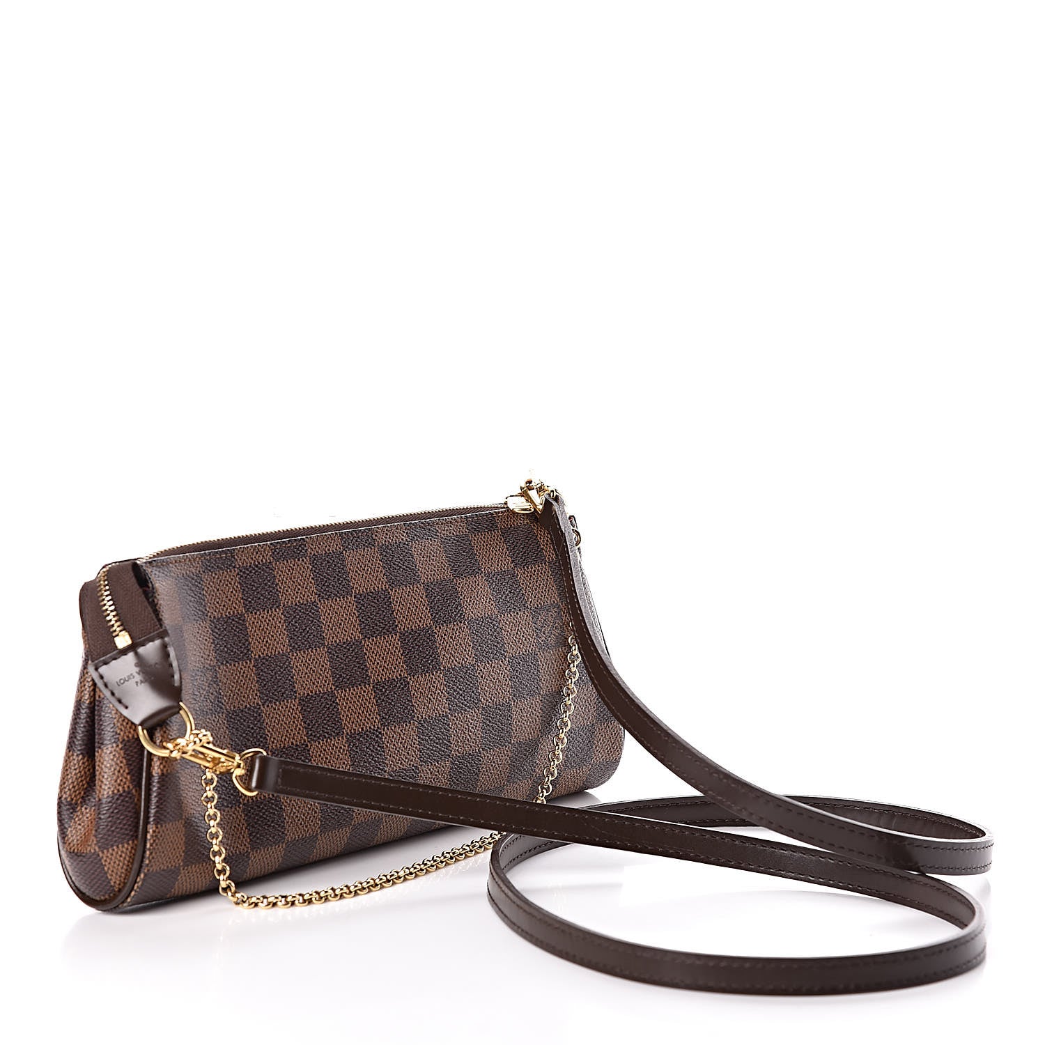 Louis Vuitton Damier Ebene Eva Clutch 3 of 14