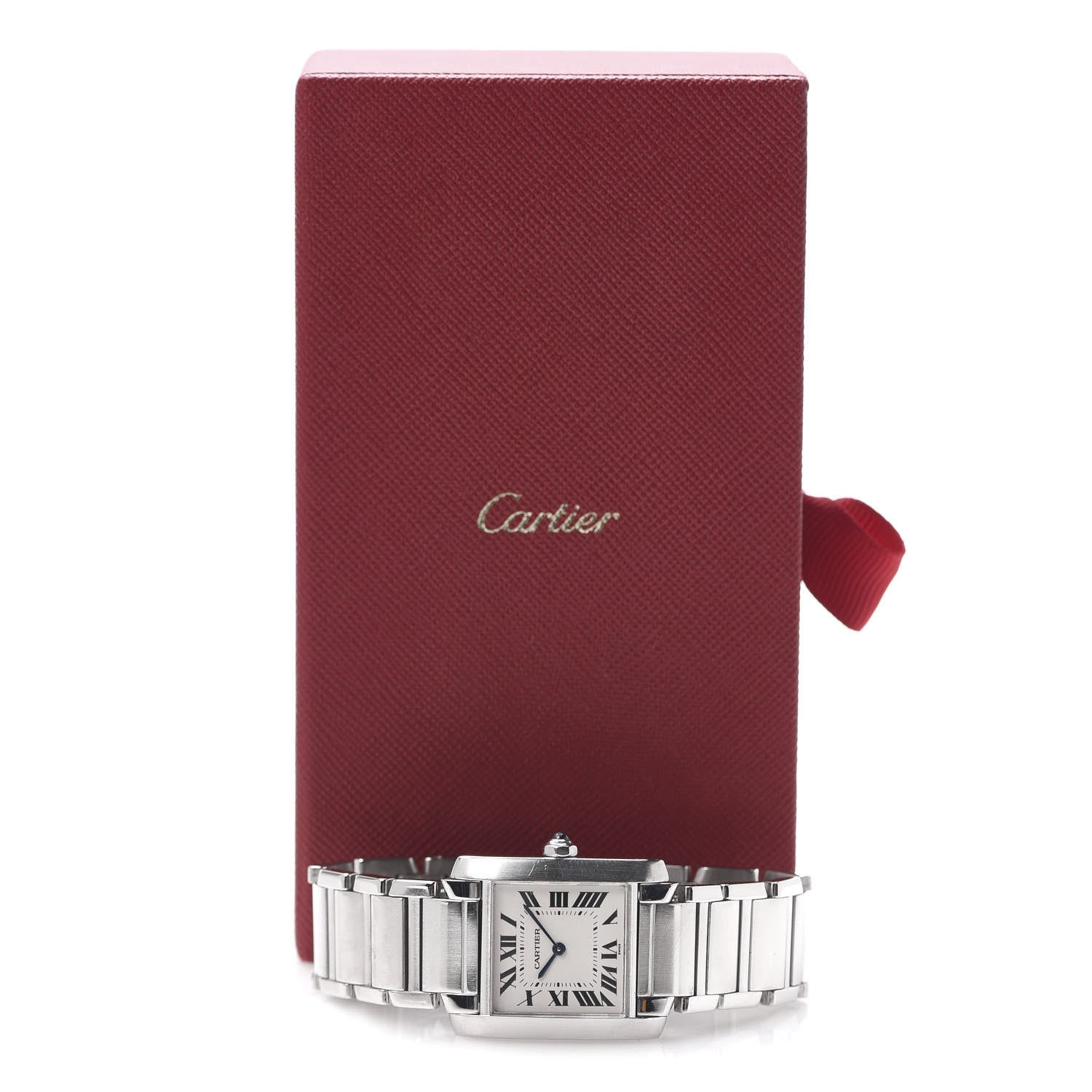 Cartier Stainless Steel 25mm Tank Francaise Quartz Watch 7 of 7