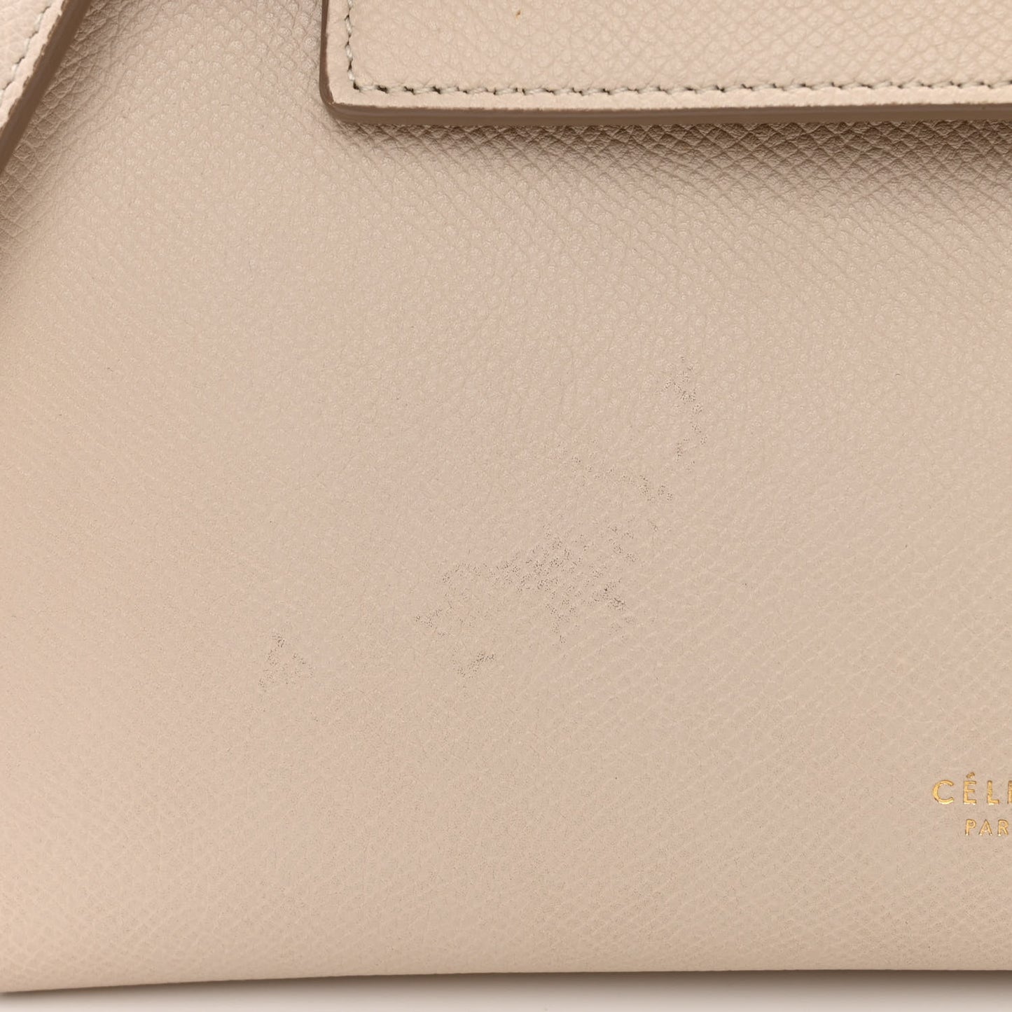 Grained Calfskin Micro Belt Bag Light Taupe