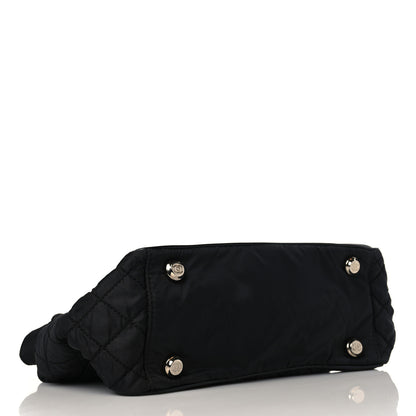 Chanel Nylon Calfskin Paris New York Tote Bag Black 4 of 10