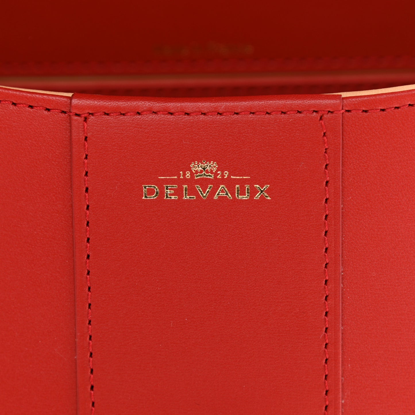 Box Calfskin Mini Brillant Satchel Red