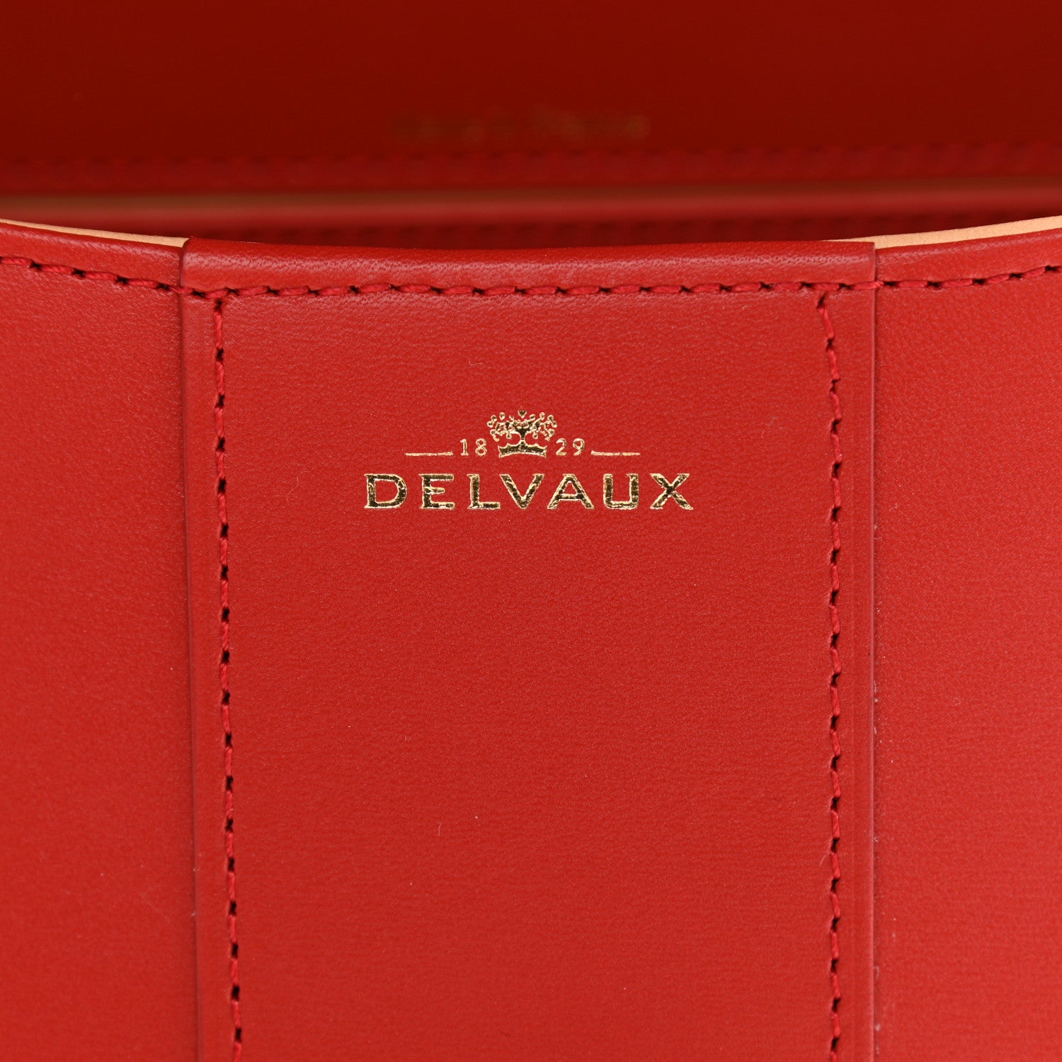Delvaux Box Calfskin Mini Brillant Satchel Red 6 of 10