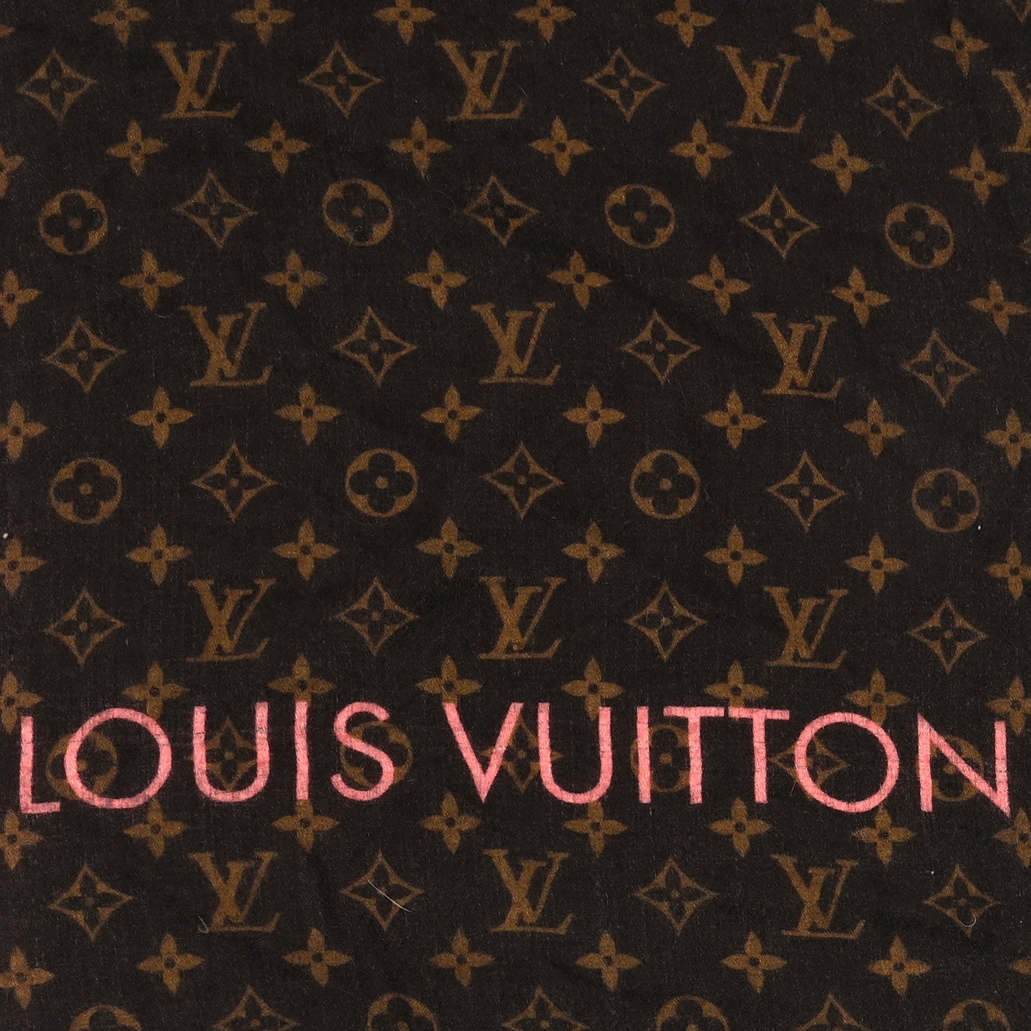 Louis Vuitton Wool Monogram Telling Stole Rose Corail 2 of 3