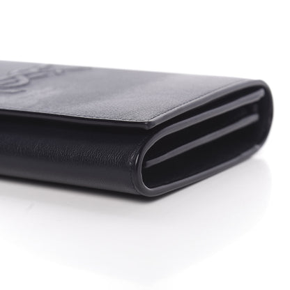 Saint Laurent Calfskin Monogram Belle de Jour Chain Clutch Navy 9 of 11