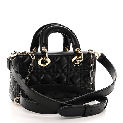 Christian Dior Lambskin Cannage Small Lady D-Joy Black 3 of 9