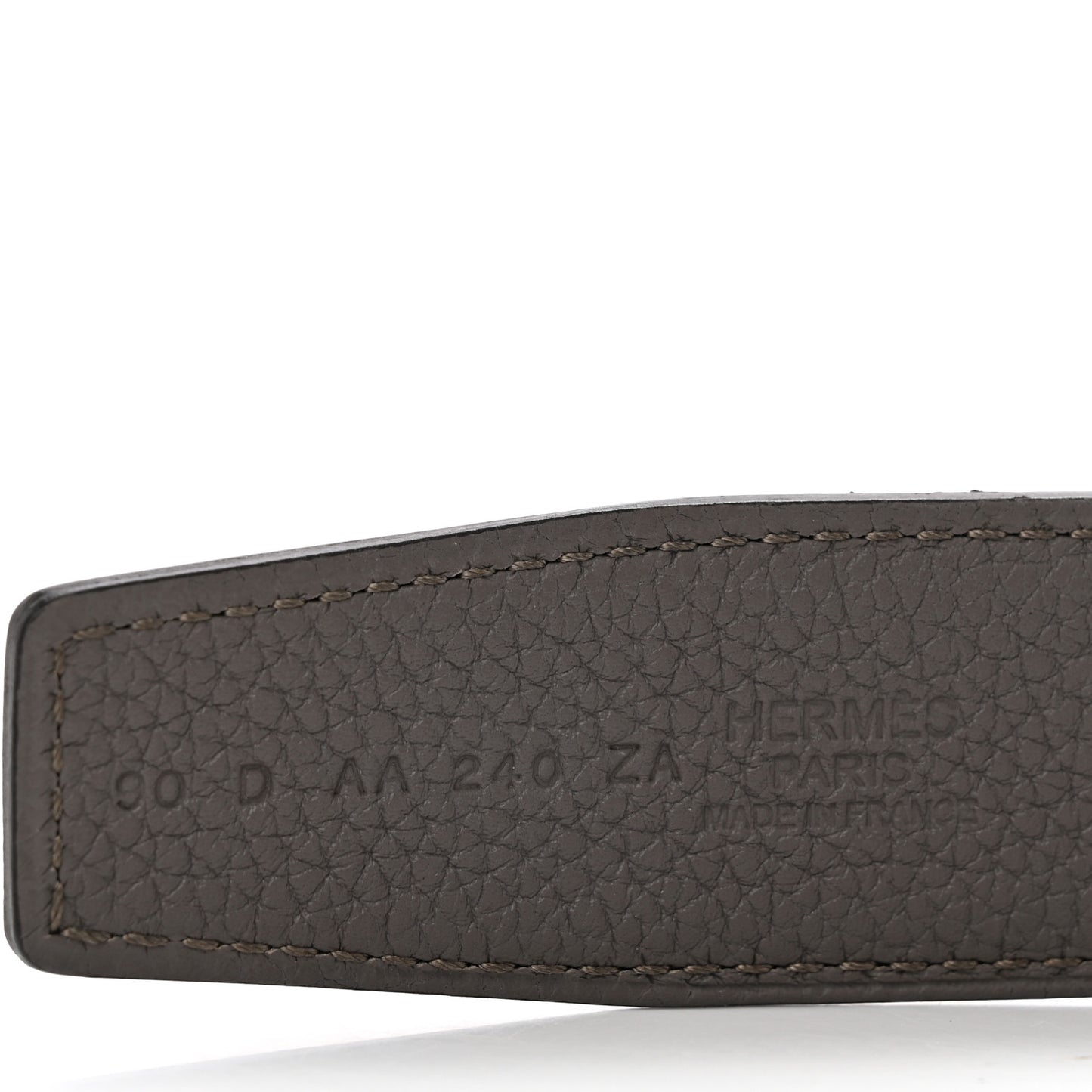 Box Togo Brushed H Belt 90 Black Etain