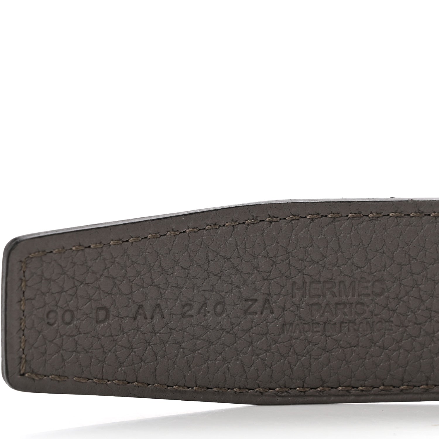 Hermes Box Togo Brushed H Belt 90 Black Etain 5 of 5