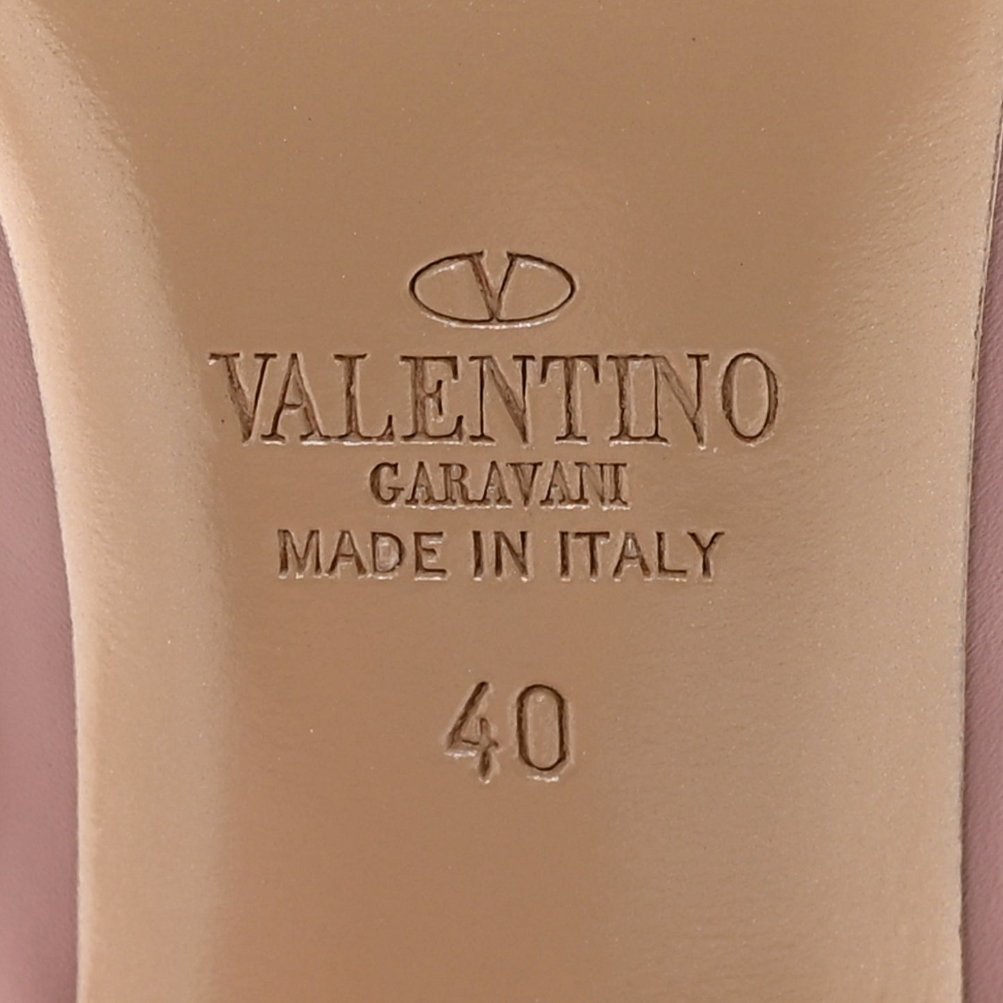 Calfskin Nappa Rockstud Ankle Strap 100mm Pumps 40 Grey Pink Poudre