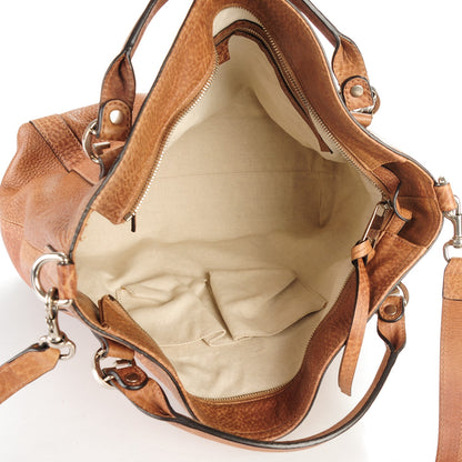 Gucci Pebbled Calfskin Medium Miss GG Top Handle Bag Light Cuir 4 of 10