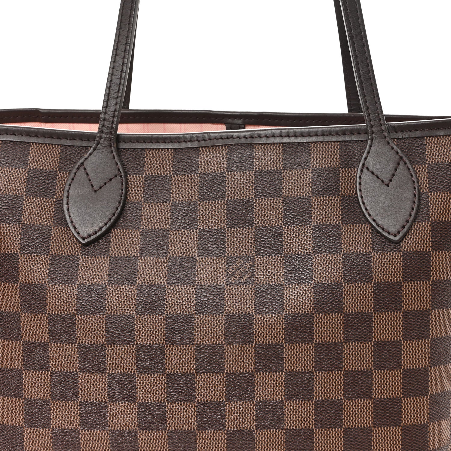 Louis Vuitton Damier Ebene Neo Neverfull MM Rose Ballerine 7 of 9
