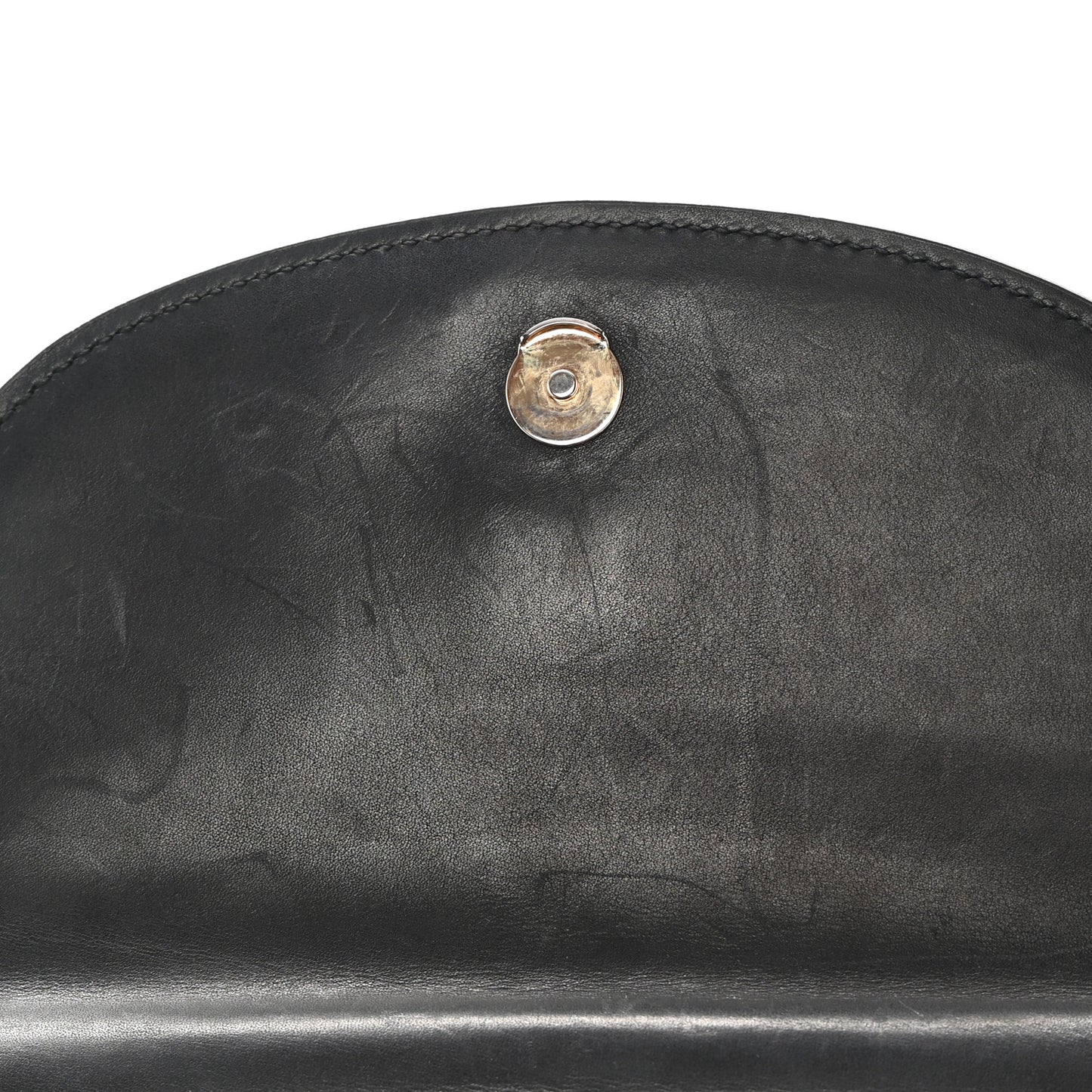 Smooth Calfskin Classic Monogram Small Kaia Satchel Black
