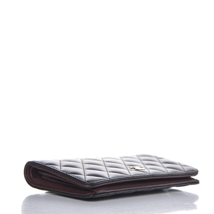 Chanel Lambskin Quilted Yen Wallet Black 4 of 10