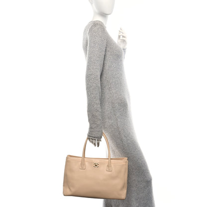 Chanel Calfskin Cerf Executive Shopper Tote Beige Clair 2 of 11