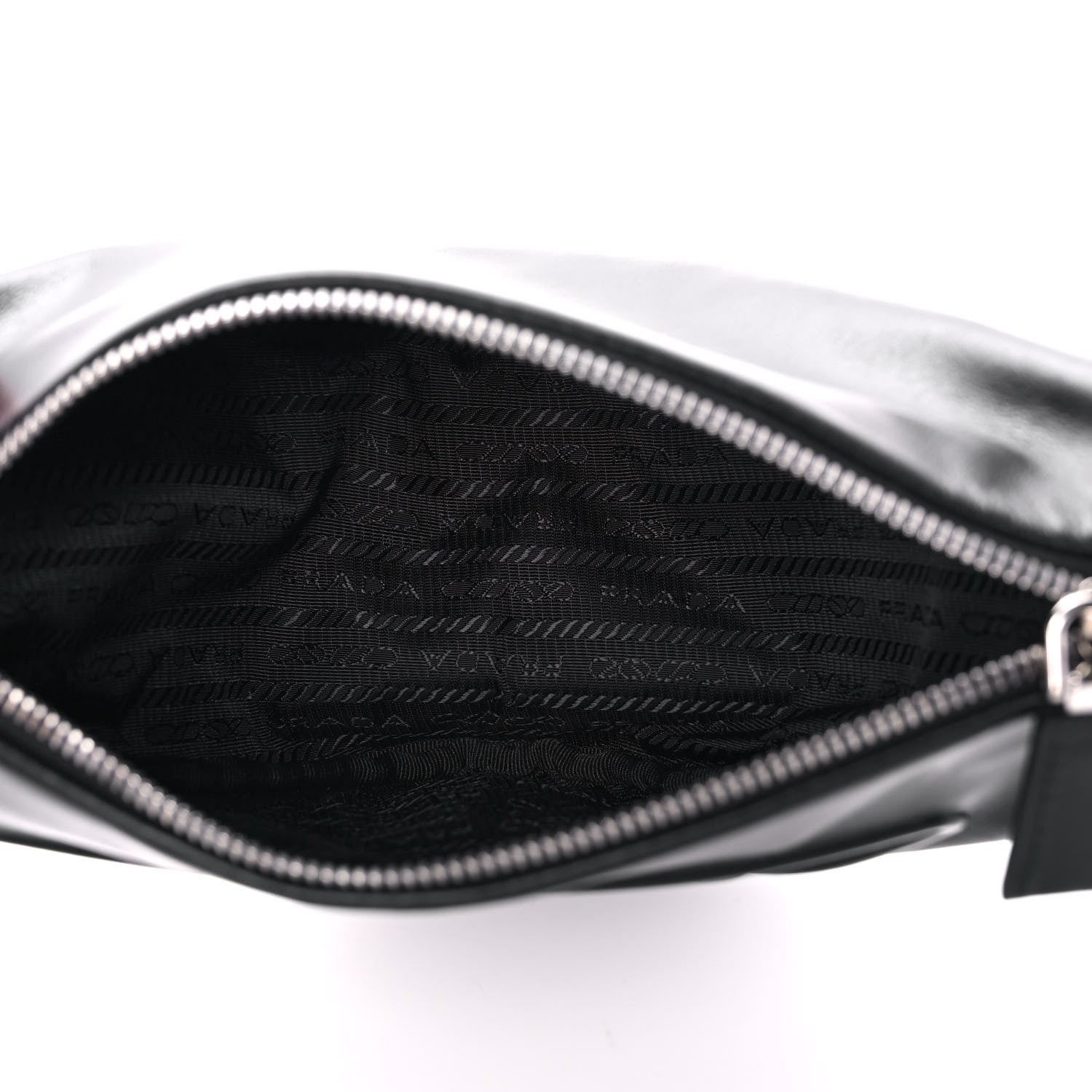 Prada Grace Lux Triangle Shoulder Bag Black 5 of 14
