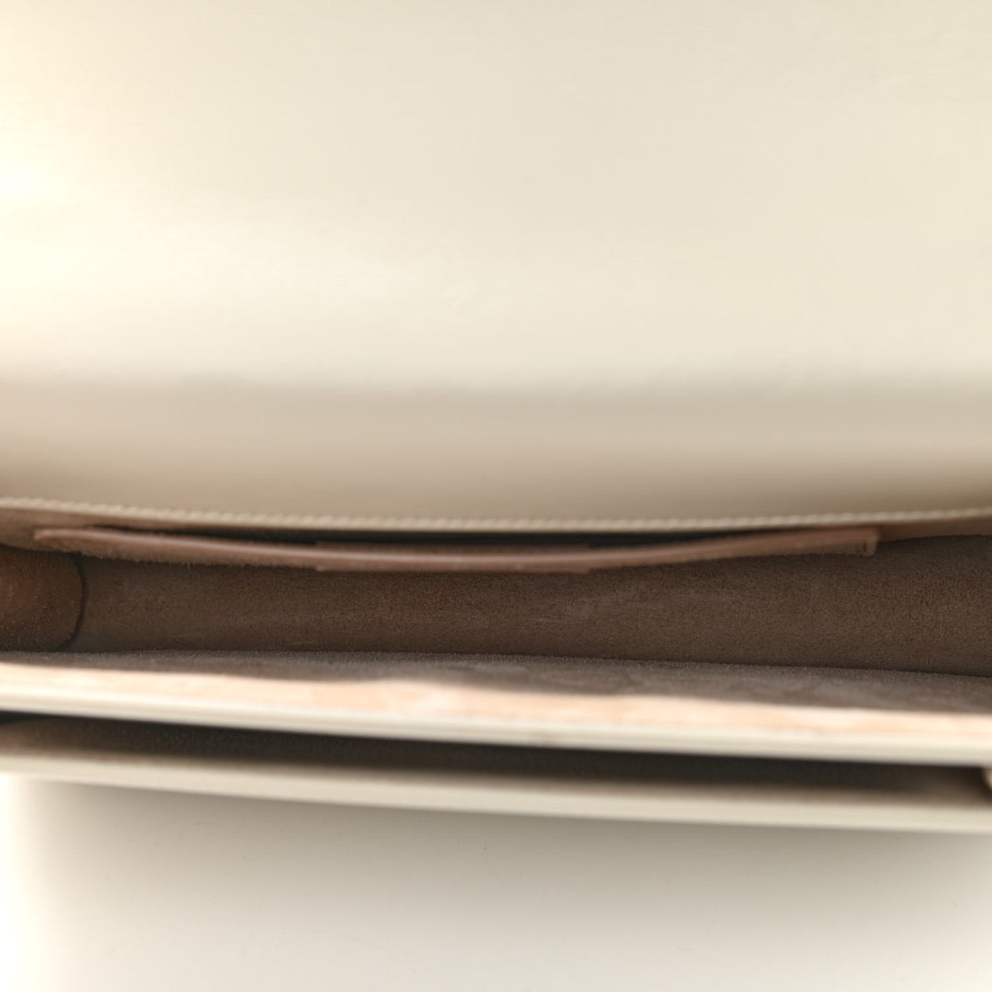 Smooth Calfskin Medium Monogram Sunset Satchel Blanc Vintage
