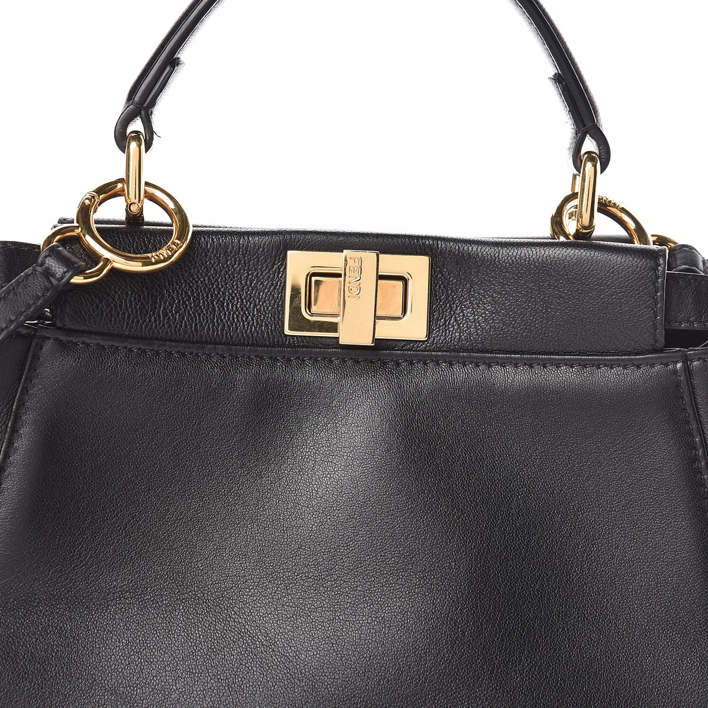 Nappa Mini Peekaboo Iconic Satchel Black