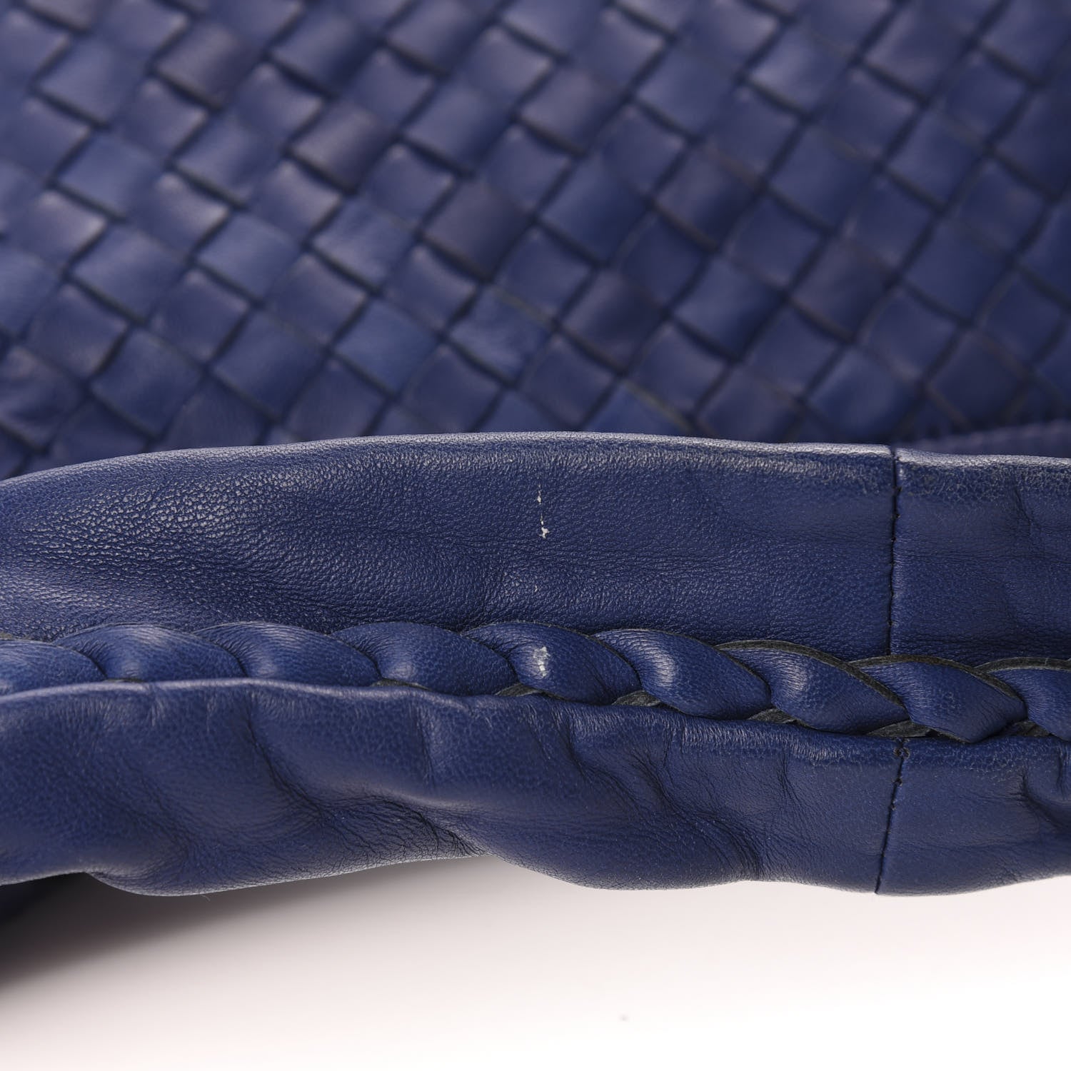 Bottega Veneta Nappa Intrecciato Large Veneta Hobo Sapphire 10 of 11