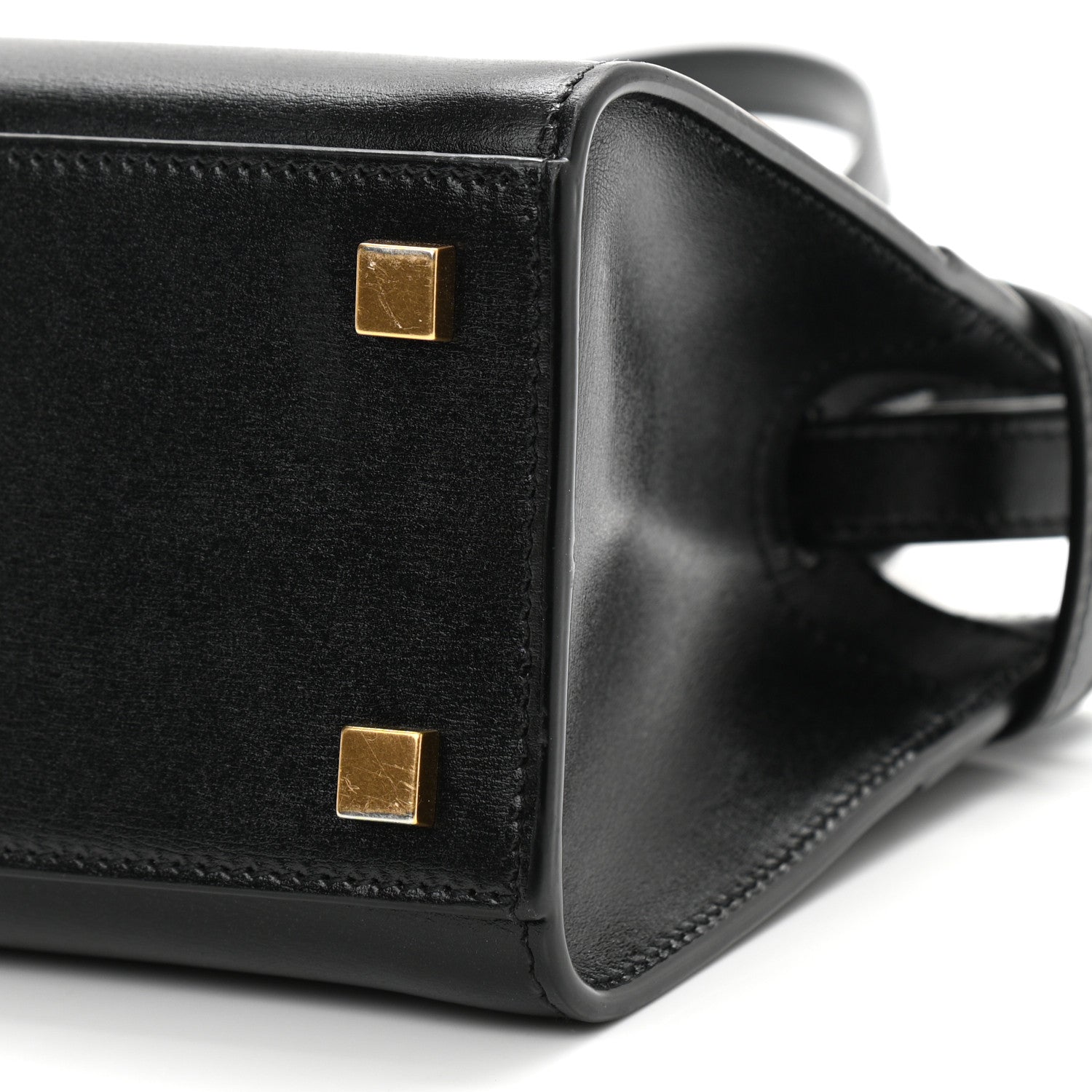 Saint Laurent Smooth Calfskin Manhattan Nano Shopper Tote Black 8 of 8