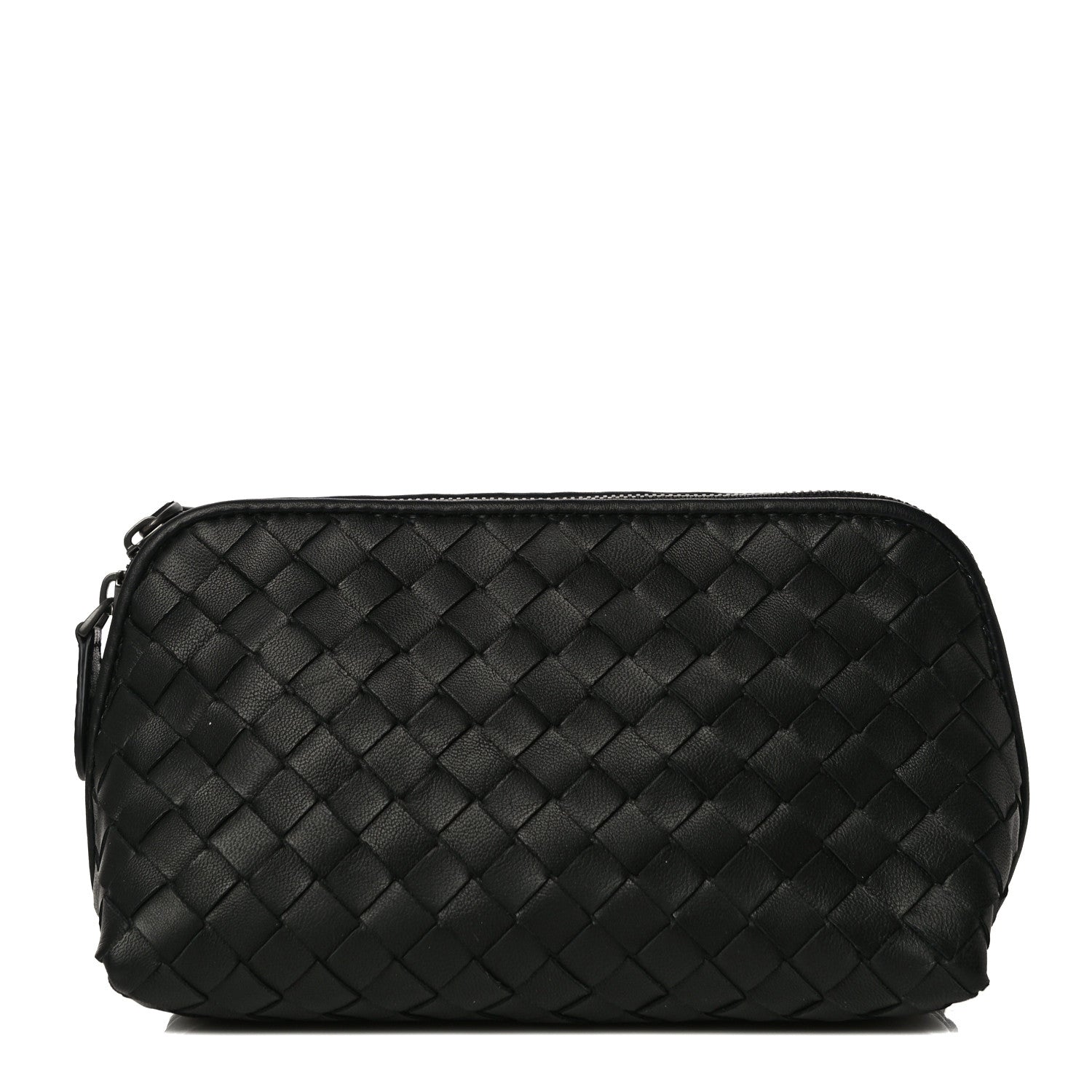 Bottega Veneta Nappa Intrecciato Cosmetic Case Black 1 of 12