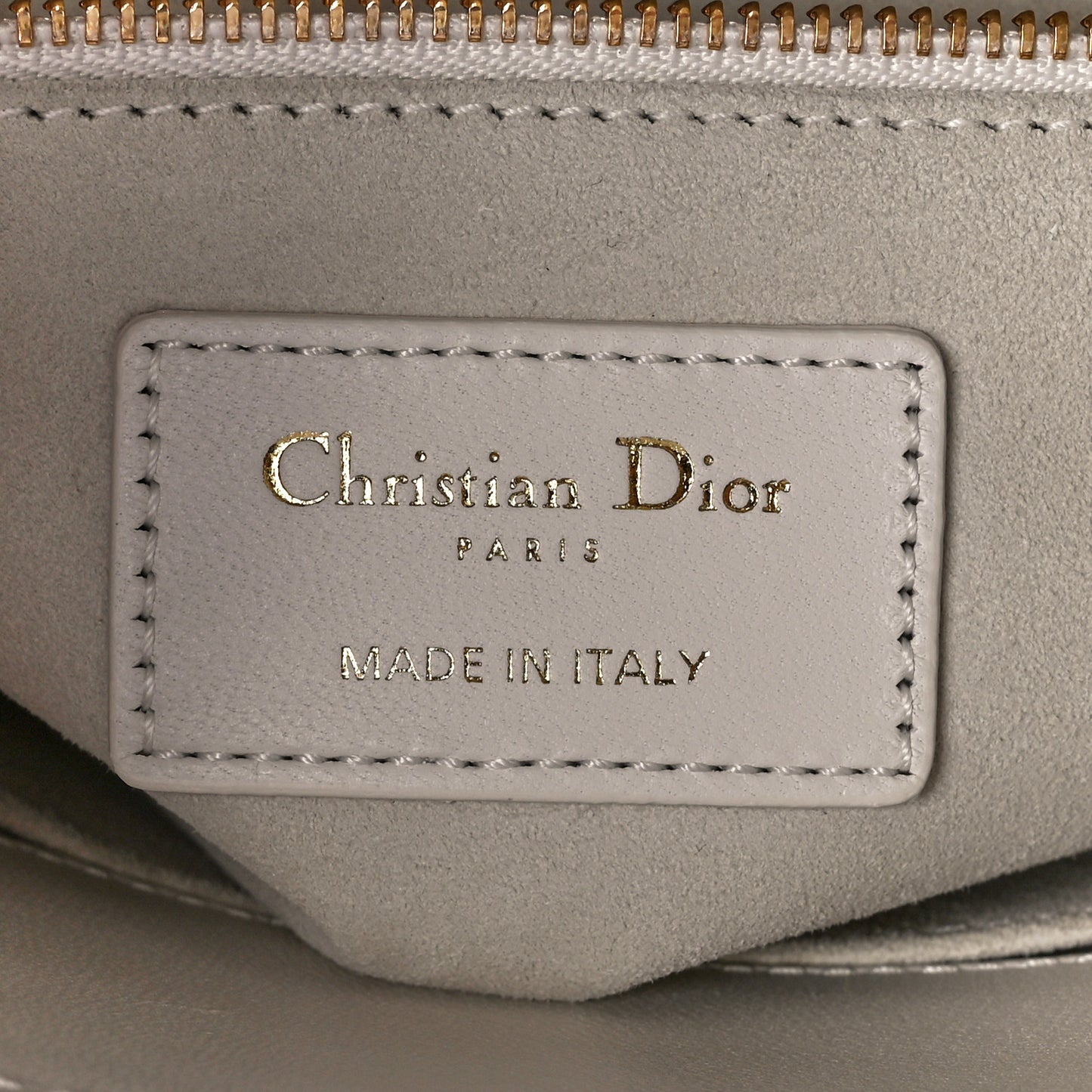 Lambskin Cannage Small My ABCDior Lady Dior White