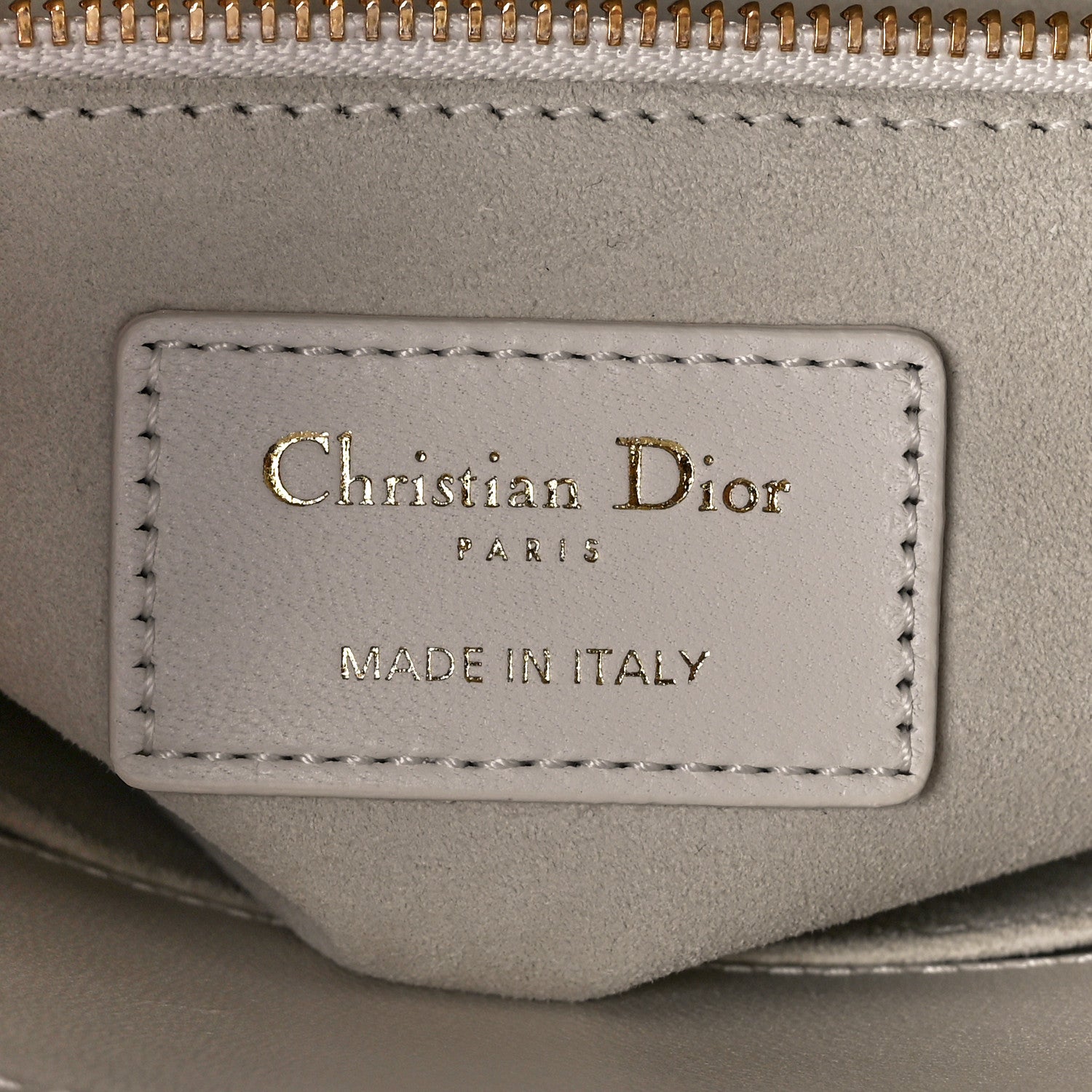 Christian Dior Lambskin Cannage Small My ABCDior Lady Dior White 5 of 11