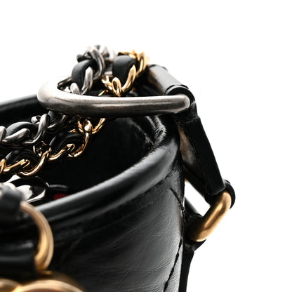 Chanel Aged Calfskin Quilted Medium Gabrielle Hobo Black 12 of 12