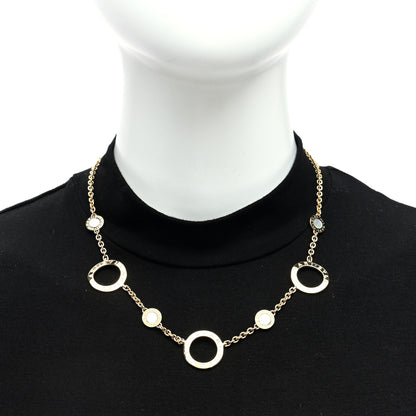 Bulgari 18K Yellow Gold Mother of Pearl BVLGARI BVLGARI Station Necklace 2 of 4