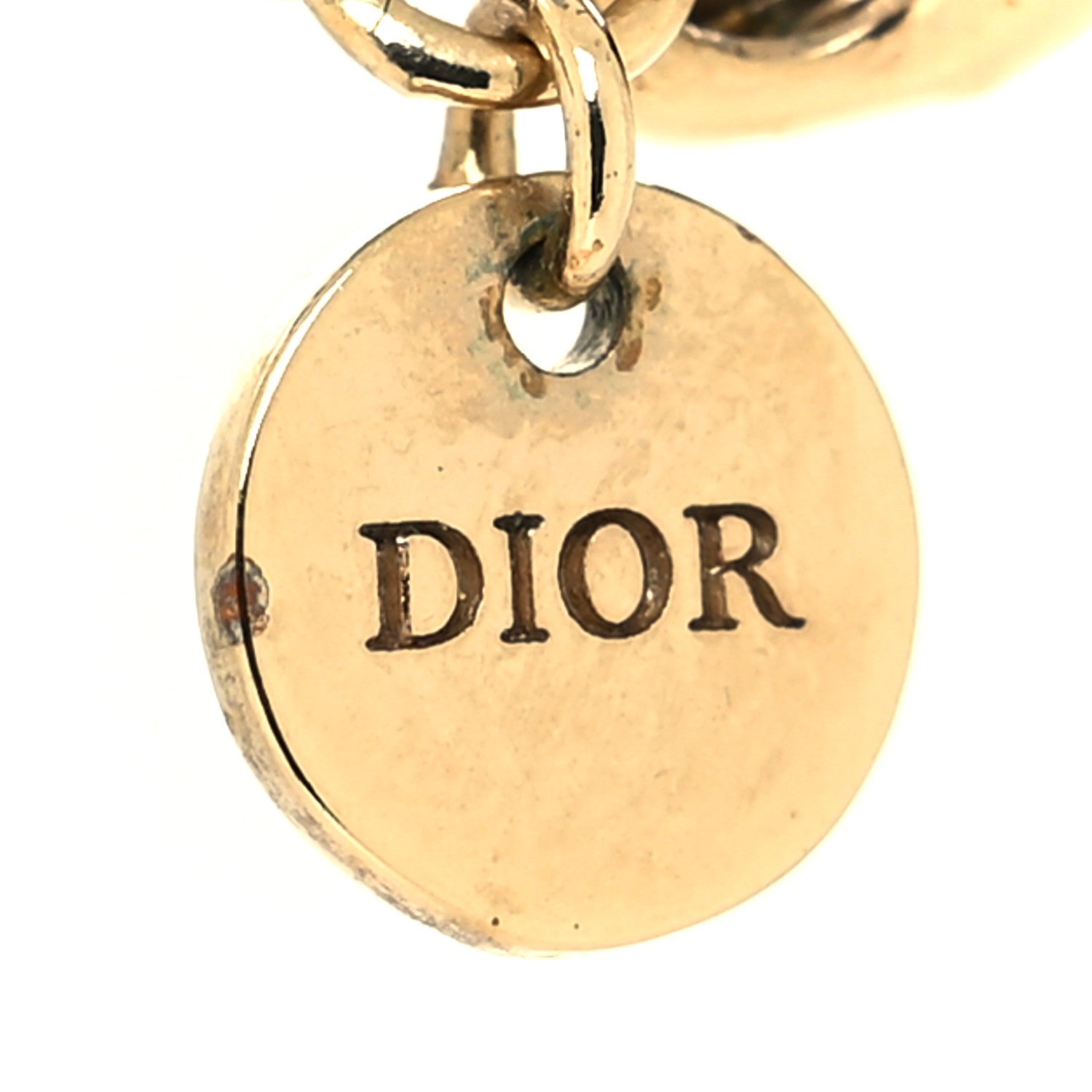 Christian Dior Metal Crystal Clair D Lune Necklace Gold 5 of 5