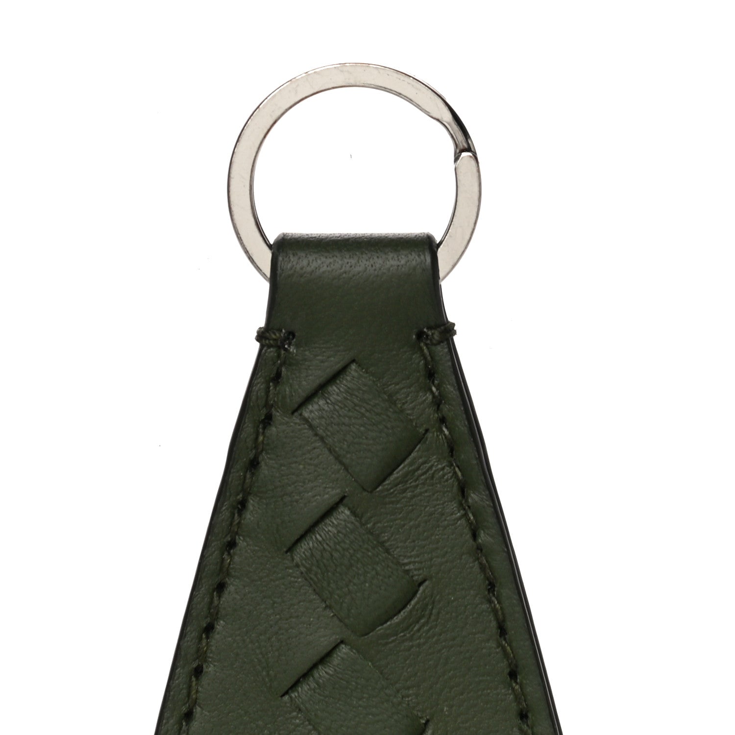Bottega Veneta Nappa Intrecciato Key Ring Dark Green 4 of 6
