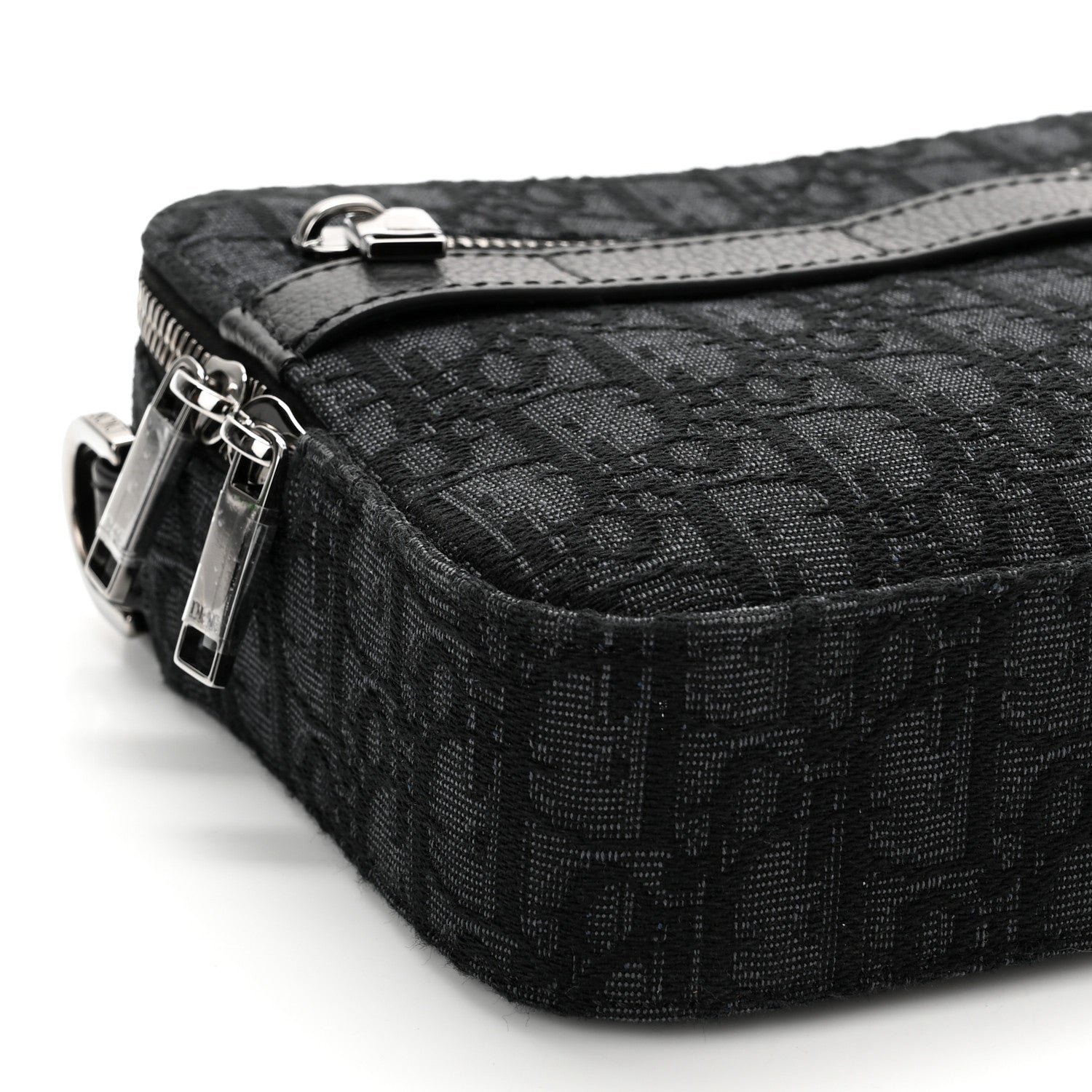 Christian Dior HOMME Oblique Safari Messenger Black 6 of 9