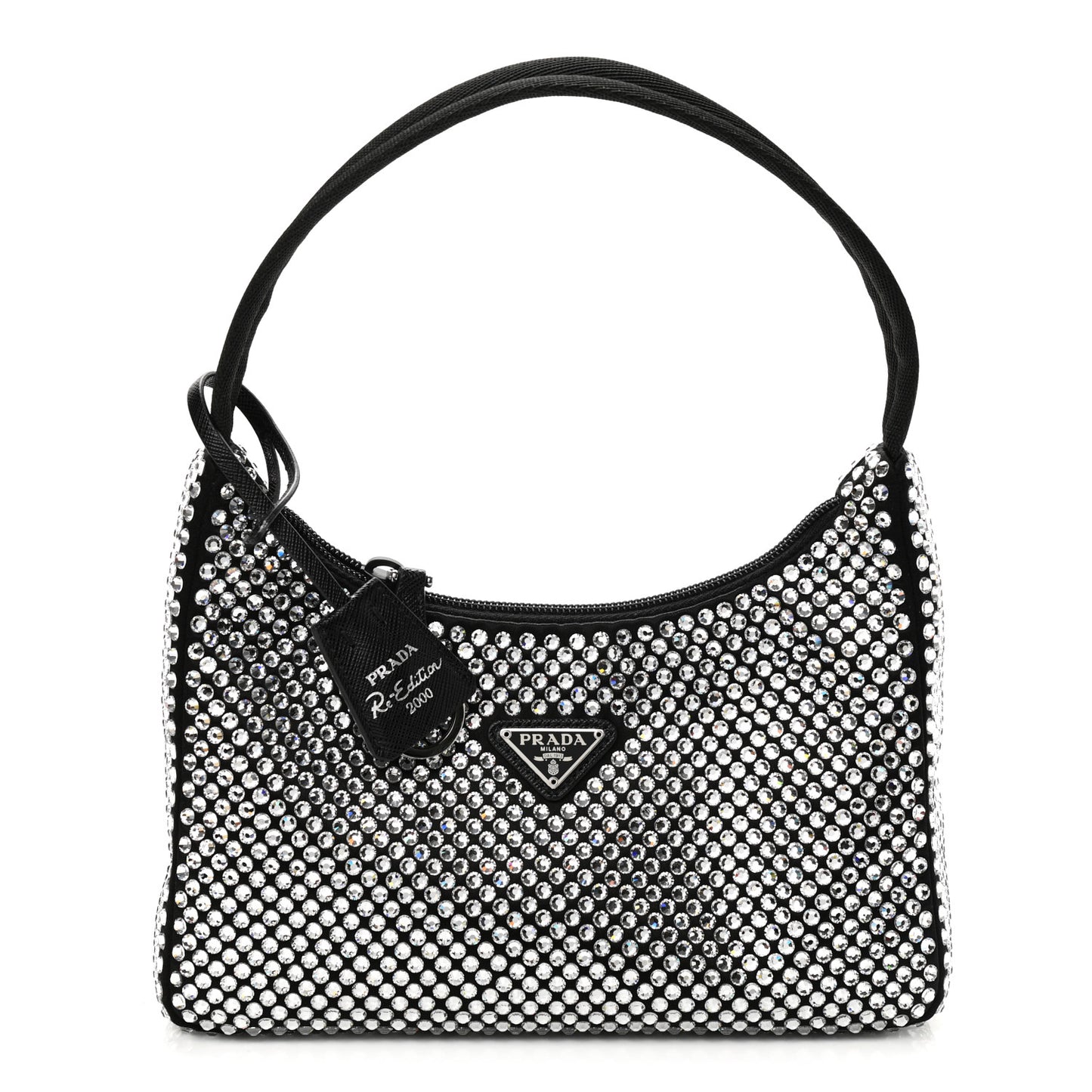 Satin Crystal Mini Re-Edition 2000 Bag Cristal